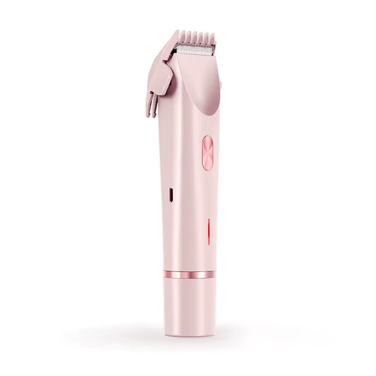 Electric Razors for Women 2In1 Bikini Trimmer Facial Mustache Shavers for Ladies Body Underarms Legs Portable Painless Epilator